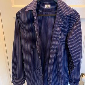 Two Large Lacoste Casual Button Down Shirts